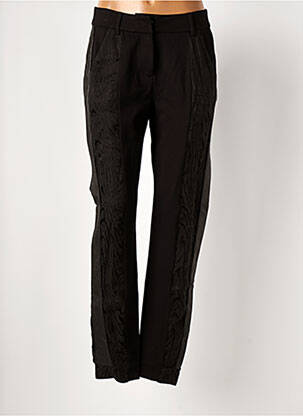 Pantalon droit stretch taille haute noir NÜ femme