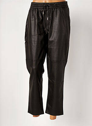 Pantalon 7/8 taille haute taille haute noir MANGO femme