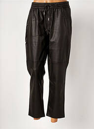 Pantalon 7/8 taille haute taille haute noir MANGO femme