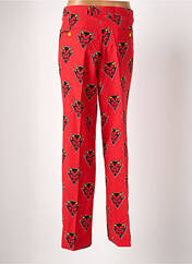 Pantalon droit rouge OPPO SUITS pour homme seconde vue