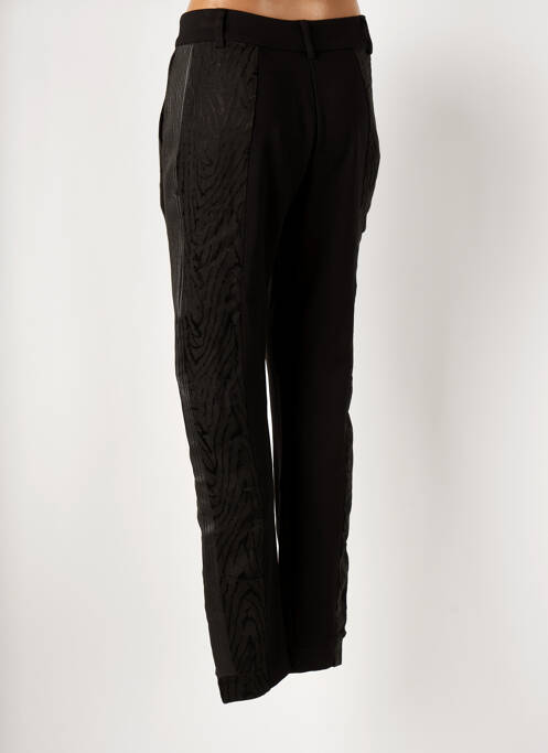 Pantalon droit stretch taille haute noir NÜ femme