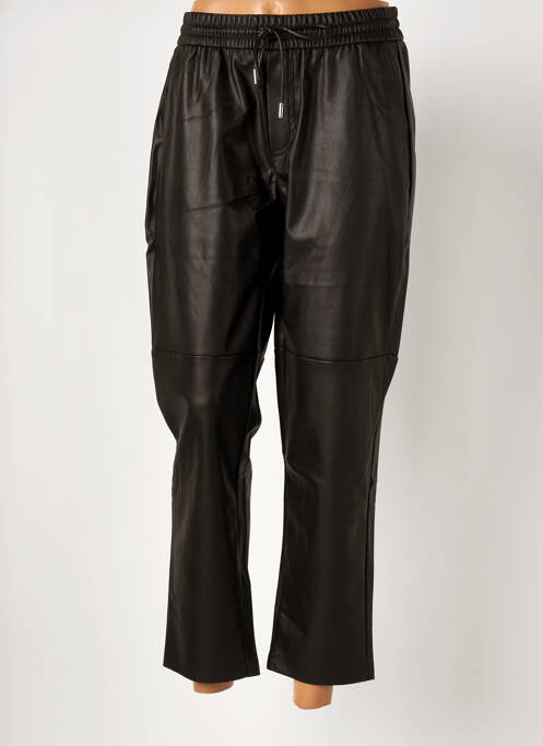 Pantalon 7/8 taille haute taille haute noir MANGO femme