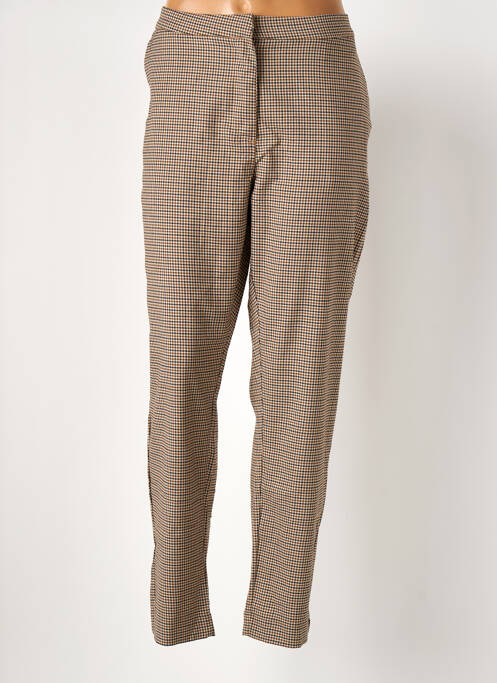Pantalon droit marron VERO MODA pour femme