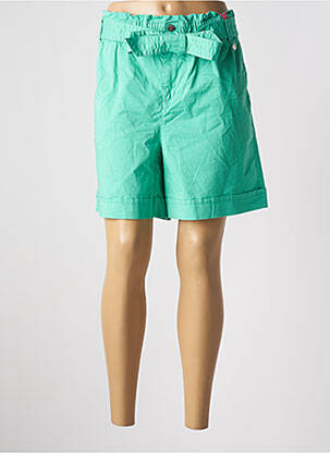 Bermuda taille élastique vert STREET ONE femme