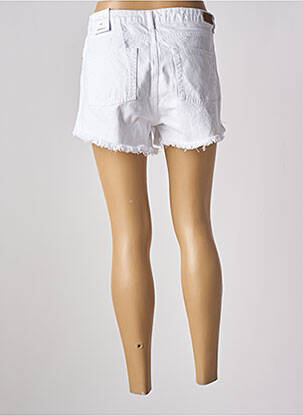 Short tissage denim blanc SUBDUED femme