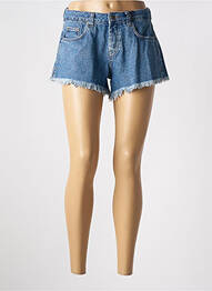Short tissage denim bleu SUBDUED femme