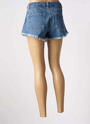 Short tissage denim bleu SUBDUED femme