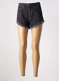 Short tissage denim noir SUBDUED femme