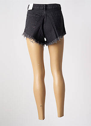 Short tissage denim noir SUBDUED femme