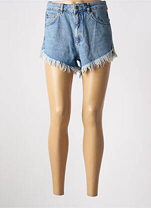 Short tissage denim bleu SUBDUED femme