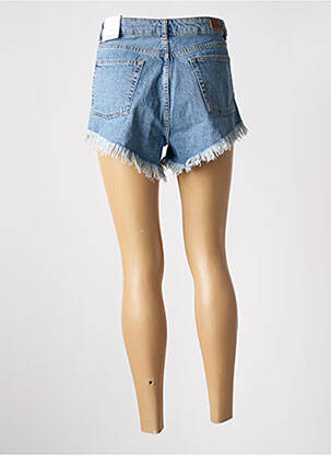 Short tissage denim bleu SUBDUED femme