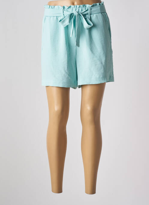 Short coupe droite bleu ONLY femme