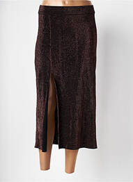Jupe longue taille normale marron DEUX. BY ELINE DE MUNCK femme