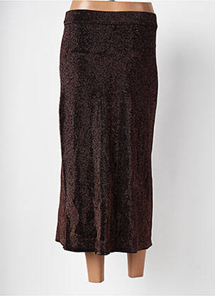 Jupe longue taille normale marron DEUX. BY ELINE DE MUNCK femme