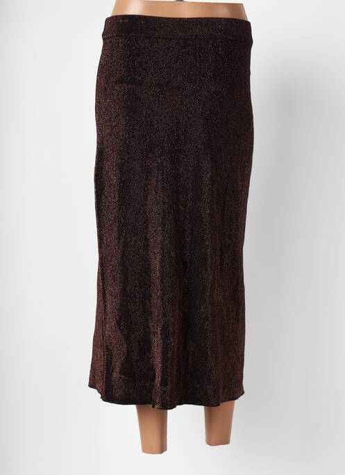 Jupe longue taille normale marron DEUX. BY ELINE DE MUNCK femme