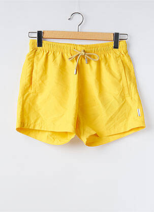 Short de bain fond doublé jaune BRUCE & BUTLER  homme