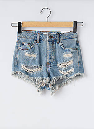 Short tissage denim bleu SUBDUED fille
