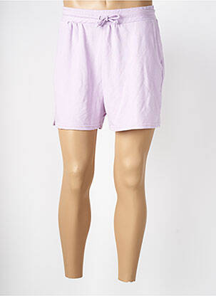 Bermuda taille élastique violet HAILYS femme