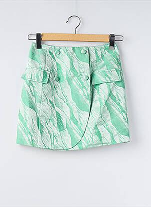 Jupe courte vert OLGA LEYERS pour femme