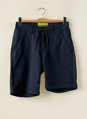 Bermuda tissage popeline taille normale bleu STREET ONE homme