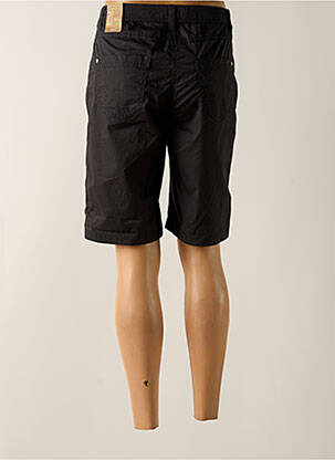 Bermuda coupe droite taille normale noir CECIL femme