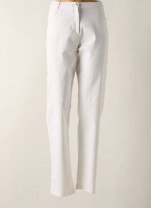 Pantalon slim blanc CHRISTINE LAURE pour femme