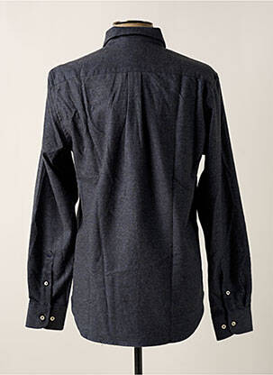 Chemise manches longues manches longues bleu VICOMTEA homme