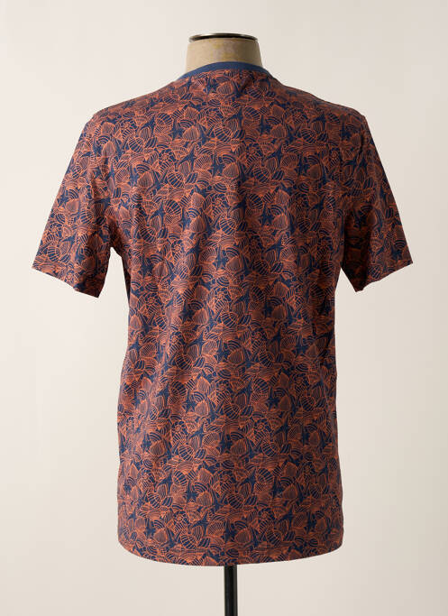 T-shirt coupe droite manches courtes orange VICOMTEA homme