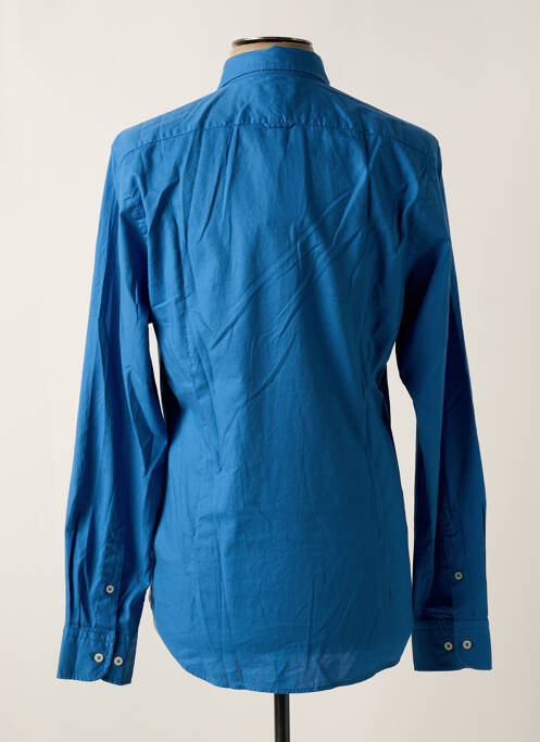 Chemise manches longues bleu VICOMTEA homme