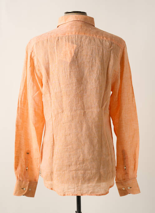 Chemise manches longues orange VICOMTEA homme