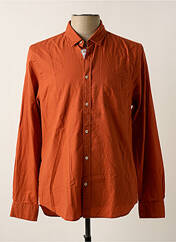 Chemise manches longues orange VICOMTEA pour homme seconde vue