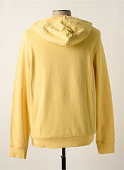 Sweat-shirt à capuche jaune VICOMTEA pour homme seconde vue