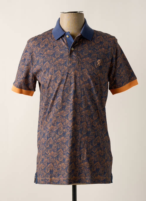 Polo bleu VICOMTEA pour homme