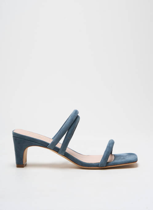 Mules/sabots type de semelle amortissante talon de 4 à 6cm bleu MI/MAI femme