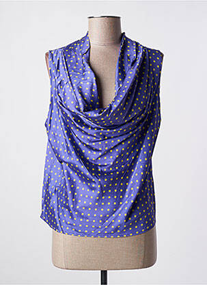 Top coupe cintrée sans manche violet MÊME BY GIAB'S femme
