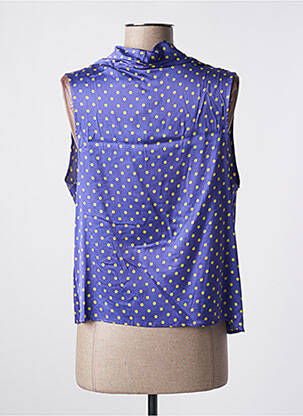 Top coupe cintrée sans manche violet MÊME BY GIAB'S femme