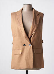 Blazer poches marron HANA SAN femme