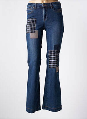 Jean coupe flare taille normale taille normale bleu JANE BLUE femme