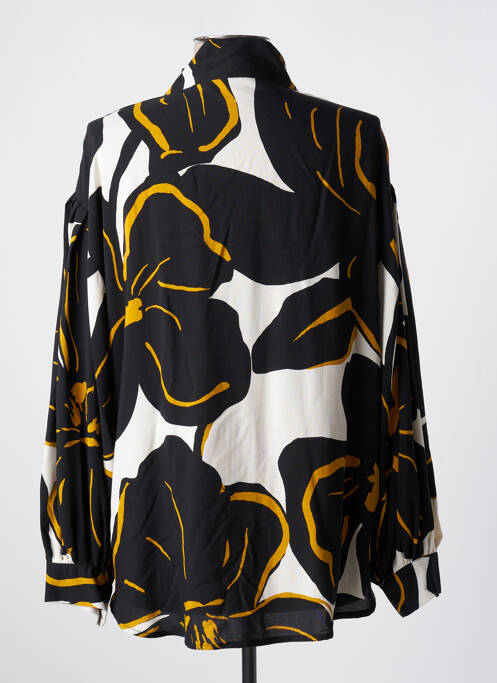 Blouse imprimé fantaisie manches longues noir VIRGINIE DARLING femme