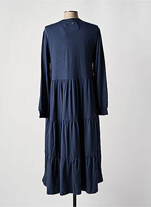Robe longue manches longues manches longues bleu SHEEGO femme