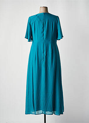 Robe longue manches courtes manches courtes vert SHEEGO femme