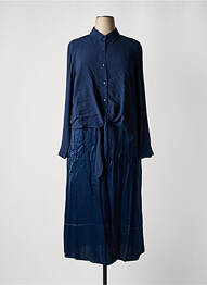Robe longue manches longues manches longues bleu SHEEGO femme