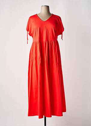 Robe longue orange SHEEGO pour femme