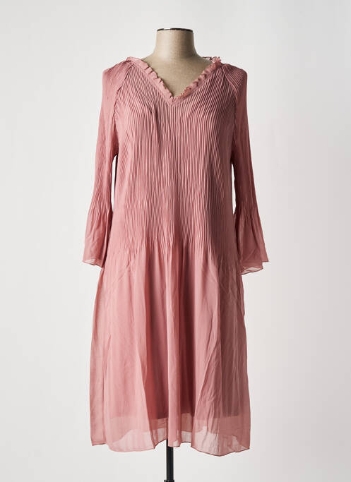 Robe mi-longue rose SHEEGO femme