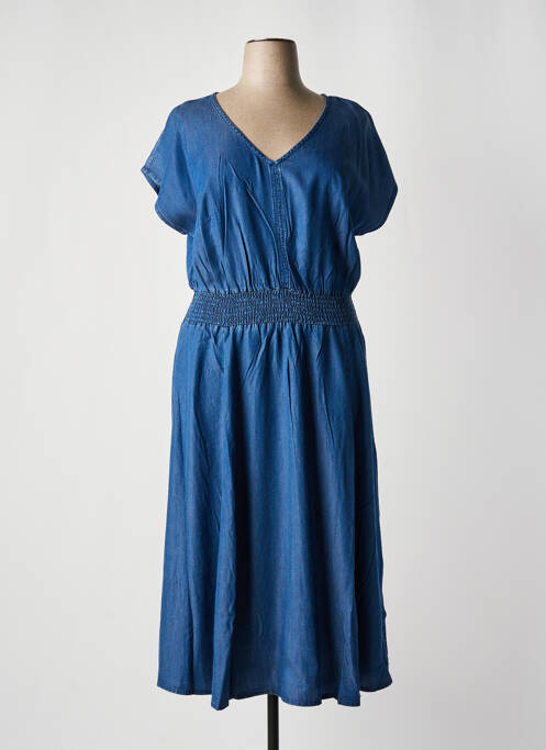 Robe longue bleu SHEEGO pour femme