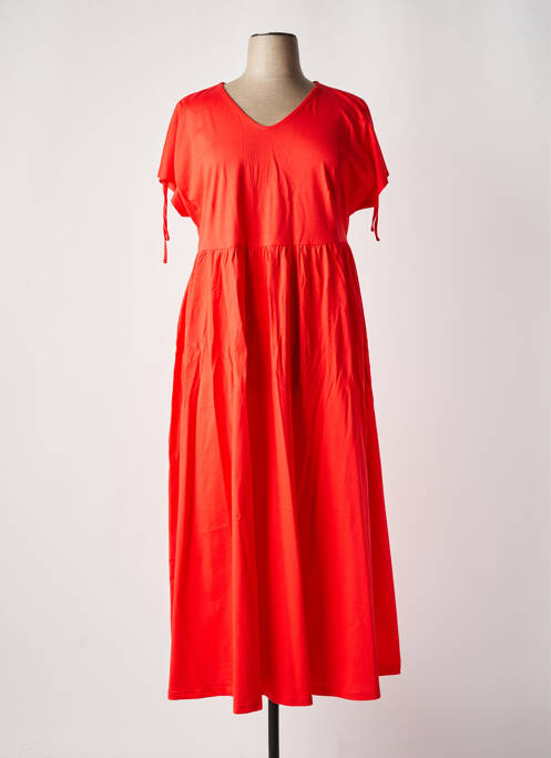 Robe longue orange SHEEGO pour femme