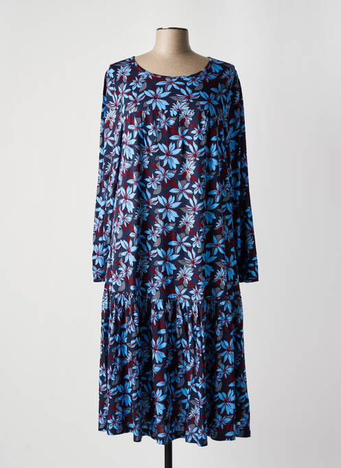 Robe mi-longue bleu SHEEGO pour femme