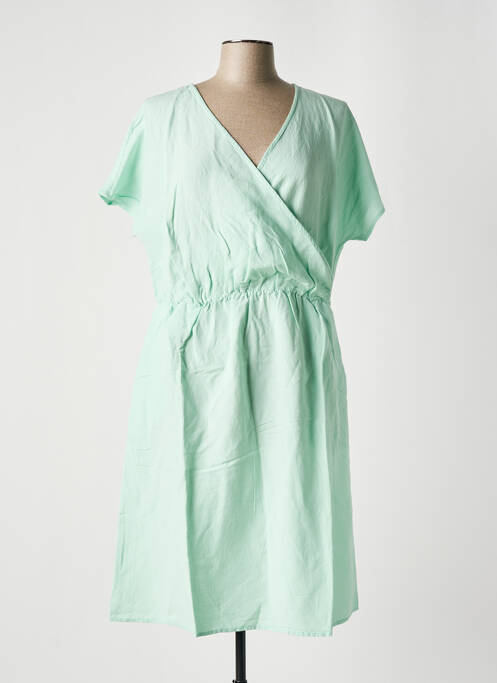 Robe mi-longue vert SHEEGO pour femme