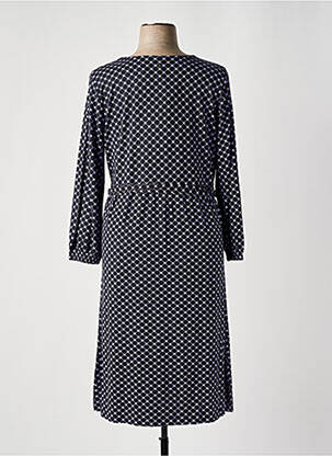 Robe mi-longue manches longues manches longues bleu SHEEGO femme