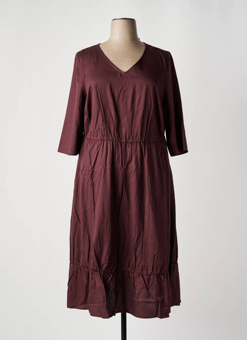 Robe mi-longue rouge SHEEGO femme